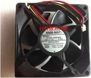 Nmb-mat 8cm 8025 12v 0.36a 3110el-04w-m66 silent fan 4 line