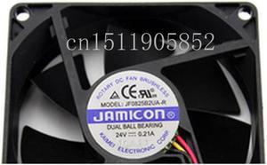 Original FOR JAMICON 8CM 8025 24V 0.21a fan jf0825b2ua-r 3-wire double roll