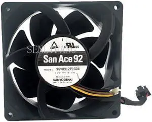 9038 9cm for motorcycle modified car booster fan violence 4.1A 12V 9GV0912P1G04 90*90*38mm