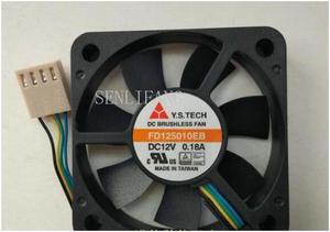 FD125010EB DC12V 0.18A 5CM 50*50*10mm 4 pin PWM speed control fan