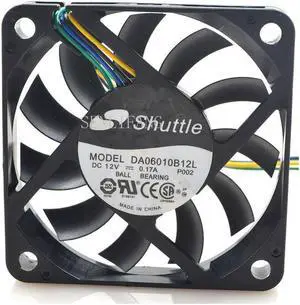 shuttle 6010 6cm DA06010B12L 12v 0.17a 4 wire PWM \/ Slim \/ cooling fan