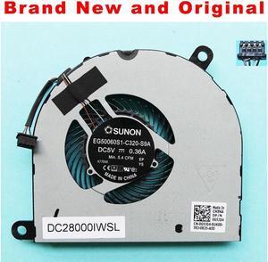new original cpu cooling fan cooler FOR DELL Latitude 5480 cpu fan EG50060S1-C320-S9A  DC 5V 0.36A DP\/N 0G5JG4 DC28000IWS0