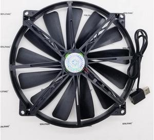 Original A20020-07CA-2JN-F1 DF2002005SELN 5V 0.30A 20cm 200*200*20MM USB cooling fan