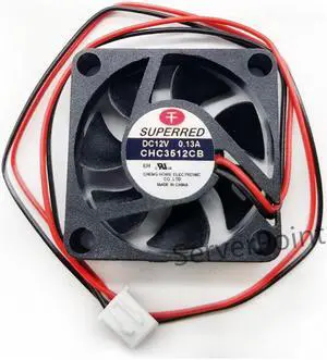 original NEW CHC3512CB DC 12V 0.13A 35x35x10mm 2-Wire  Fan