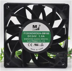 F12038Z40D024-SM100 Inverter Cooling Fan DC 24V 1A 24W 12038 12cm 120*120*38mm 4 Wires