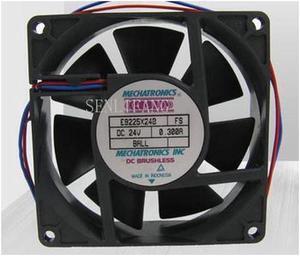 For MECHATRONICS E9225E24B, FS DC 24V 0.255A, 92x92x25mm 2-wier Server Square Fan