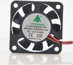 For FONSONING 4cm FSY40S12M 12V 0.08A 4010 Charger Inverter Fan