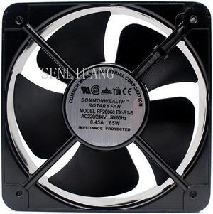 FP20060EX-S1-B 20CM 200x200x60 MM 20060 AC 220V Double Ball Bearing Case Industrial Axial Fan