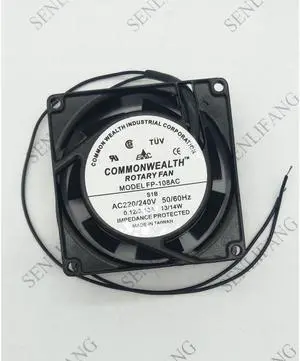 FP-108AC S1B 80*80*25mm AC220V\/240V 0.12\/0.10A Axial Cooling Fan Processor Cooler Heatsink Fan
