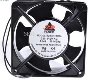 12038H2HSL AC 220V-240V 0.14A 50\/60HZ 12038 12CM 120*120*38mm 2 Wires Cooling Fan
