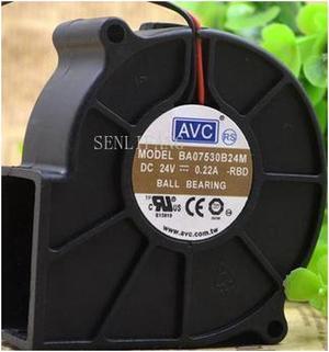 For AVC BA07530B24M 75*75*30mm 24V 0.22A Turbo Blower Cooling Fan 3pin Cooling Fan Processor Cooler Heatsink Fan