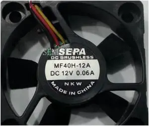 for SEPA MF40H-12A DC 12V 0.06A 3-wire 40X40X10mm Server Square Fan for SEPA MF40H-12A DC 12V 0.06A 3-wire 40X40X10mm Server Square Fan