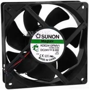 Original Sunon KDE2412PMV1 DC 24V 9.9W 12cm 120*120*38MM 2-Wire cooling Fan Original Sunon KDE2412PMV1 DC 24V 9.9W 12cm 120*120*38MM 2-Wire cooling Fan