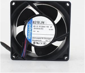 ebm-papst 8218 JN 8218JN DC 48V 11W 80x80x38mm 2-wire Server Square Fan