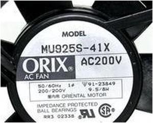 For ORIX MU925S-41X AC 200V 8W 90x90x25mm Cooler Square Fan