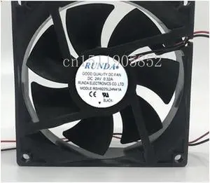 RSH9225L24N41A DC 24V 0.32A 92x92x25mm 2-Wire Server Cooling Fan