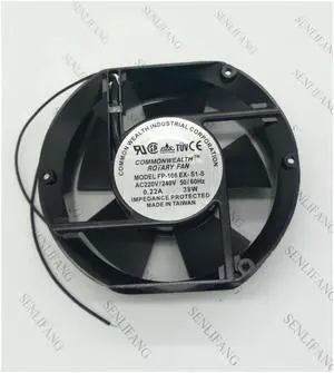 Working for FP-108EX-S1-S 220V 38W 0.22A Axial Fan 170*150*51mm 2pin Well Tested