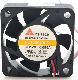 FOR Y.S FD124010LS 4010 12V 0.055A 2lines Silent Fan