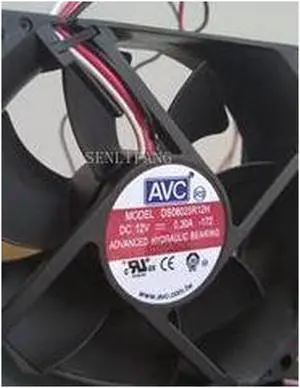 for DS08025R12H -172 Server Square Fan DC 12V 0.3A 80x80x25mm 3-Wire for DS08025R12H -172 Server Square Fan DC 12V 0.3A 80x80x25mm 3-Wire