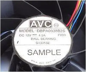 DBPA0938B2S P003 DC 12V 4.5A 90x90x38mm 4-Wire Server Cooler Fan