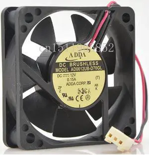 AD0612UB-D70GL DC 12V 0.15A 60x60x15mm 2-Wire Server Cooling Fan AD0612UB-D70GL DC 12V 0.15A 60x60x15mm 2-Wire Server Cooling Fan