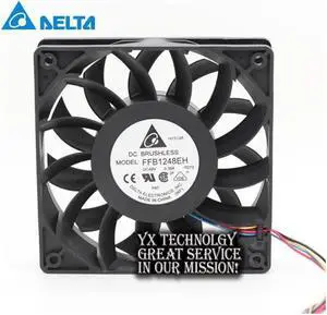 New FFB1248EH 12025 12CM 48V 0.38A four wire PWM fan speed control for DELTA 120*120*25mm New FFB1248EH 12025 12CM 48V 0.38A four wire PWM fan speed control for DELTA 120*120*25mm