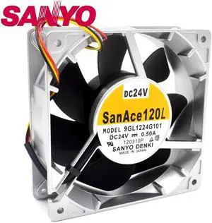 New 9GL1224G101 12038 24V 0.5A 12cm cooling fan temperature gale 120*120*38mm