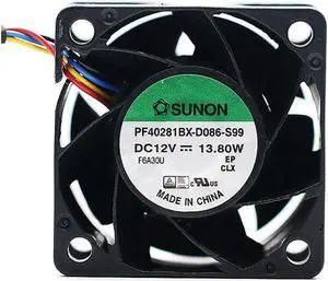 1pcs PF40281BX-D086-S99 12V 13.8W 1.15A PWM 4-p axial cooling fan 4028 40*40*28mm 1pcs PF40281BX-D086-S99 12V 13.8W 1.15A PWM 4-p axial cooling fan 4028 40*40*28mm