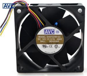 AVC DV07020B12U 7020 70mm 7cm DC 12V 0.7A dual ball bearing fan server inverter cooling fan