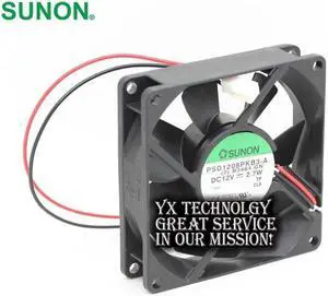 SUNON New PSD1208PKB3-A 8025 12V 2.7W 8CM dual ball bearing cooling fan  80*80*25mm