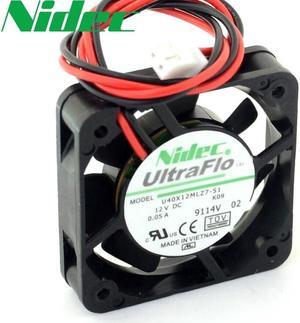 4010 U40X12MLZ7-51 Cooling Fan with DC12V 0.05A 40*40*10MM 2-Lines