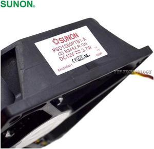 PSD1285PTB1-A (2).B3452.R.GN DC 12V 3.7W 3-wire 3-pin connector 80mm 85x85X25mm Server Square fan