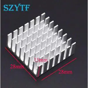 20pcs Heat sink 28*28*15MM (silver slot) high-quality heat sink thick substrate