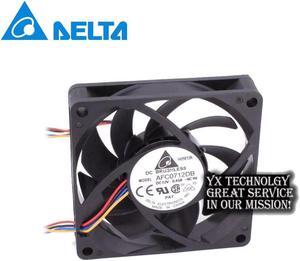 Delta 70*70*15mm  7015 12V 0.45A AFC0712DB 4-wire  PWM dual ball bearing CPU cooling fan