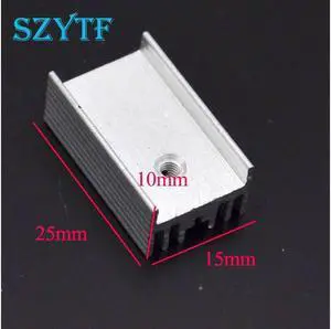 20pcs Heat sink 25*15*10MM (without pin) TO-220 transistor and other special high-quality heat sink