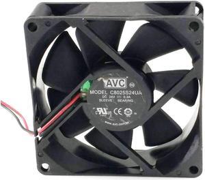 server inverter blower cooling cooler C8025S24UA  24V 0.3A inverter fan 8cm 8025 80x80x25mm 80mm