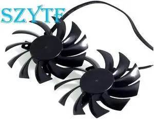 PLD08010S12HH 75mm 12V For Graphics Video Card Twin Frozr II 2 MSI R6790 N560GTX R6850 N460GTX Dual Fan