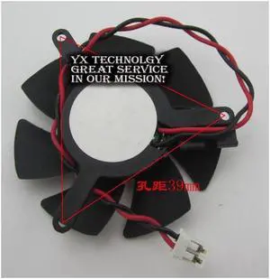 video card fanNew Graphics card fan 46mm diameter 39mm pitch 2.0 Terminal Cable length 11cm