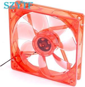 12025 12V 4Pin DC Red Light 120MM 12CM 120MMx120MMx25mm PC Comptuer LED cooling 12v Fan