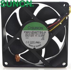 1pcs PMD1208PTB2-A 8025 80*80*25mm DC 12V 4.0W 3 Wires Computer Blower Cooling Axial Fan
