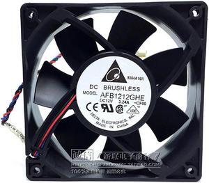 Delta AFB1212GHE 120x120x38mm DC 12V 3.24A 3-pin TAC connector axial powerful cooling fan