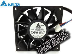 Delta New 8025 pairs of ball 8cm chassis fan speed 12V 0.42A FFB0812VH-FOO 80*80*25mm