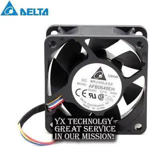 60*60*25mm 6025 AFB0648EH 48V 0.21A 4-wire PWM Inverter fans  for delta