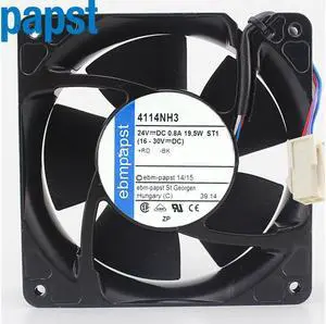 1pcs 4114NH3 24V 19.5W High power cooling fan 12038 120*120*38MM server inverter 1pcs 4114NH3 24V 19.5W High power cooling fan 12038 120*120*38MM server inverter