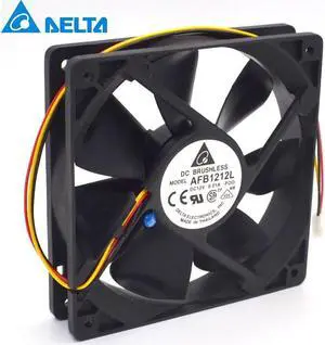 Delta New and Original AFB1212L-FOO 12025 12V 0.021A  thermostat speed dual ball bearing fan for 120*120*25mm