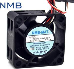 Original For NMB 1608KL-05W-B39 40*40*20mm 4020 24V 0.08A 8500RPM For Fanuc waterproof fan 5pcs\/lot