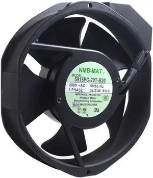 5PCS \/LOT New original 5915PC-20T-B30  200V 0.236A  172 * 150 * 38 aluminum frame AC Fan