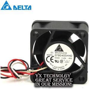New EFB0405HHD 4020 5V 0.45A 4cm stall alarm dual ball bearing fan switch for Delta 40*40*20mm