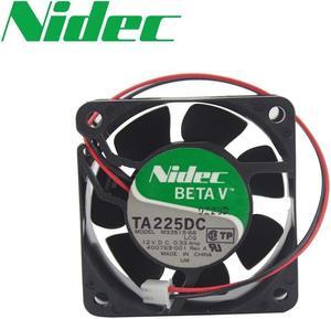 Nidec Original new TA225DC M33515-68 12V 0.33A 6CM 6025 three -wire fan 60*60*25mm