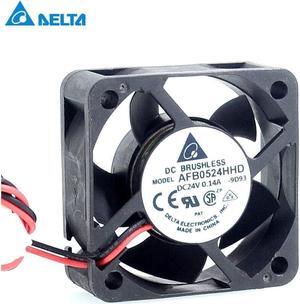 Delta New AFB0524HHD 5020 5CM 24V 0.14A IPC inverter cooling fan for  50*50*20mm